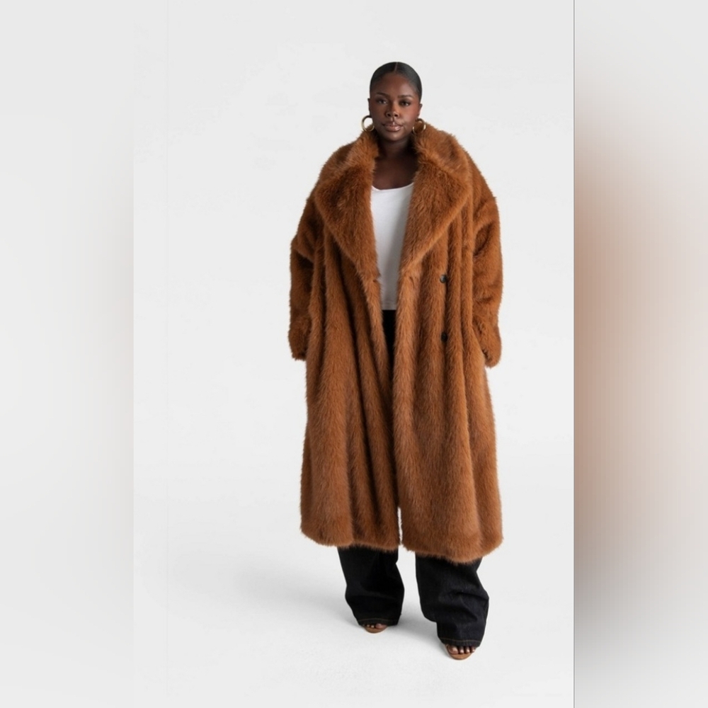 NWT Faux Fur Coat from kbb By Kahlana